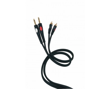 DieHARD DH535 аудио кабель, стерео, 2х джек <-> 2х RCA, длина 1.8 м 59845