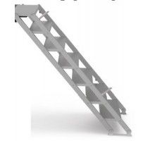 SNS SL-P-7 stepway monoblock 100 to 160 cm, лестница моноблочная с регулируесой высотой
