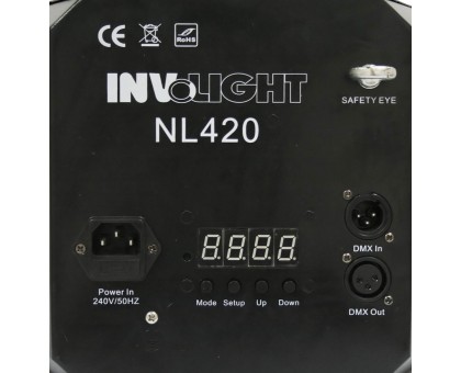 Involight NL420 LED световой эффект, светодиоды: 5 шт. по 3 Вт, цвет RGBWY, DMX-512, звук. актив.